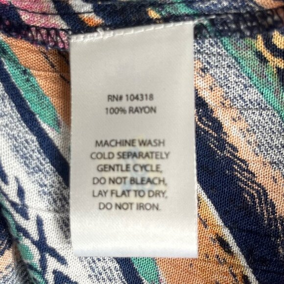 Harlow & Rose Womens Shirt Vneck Front Tie Short Sleeves Size 5 New - Picture 8 of 10